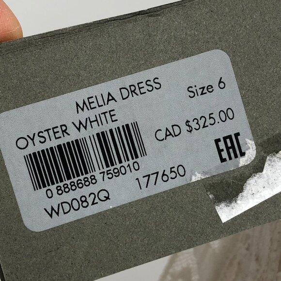 NWT ALL SAINTS Lace Pattern Melia  Mini Dress in oyster white Size 6 - Picture 14 of 16